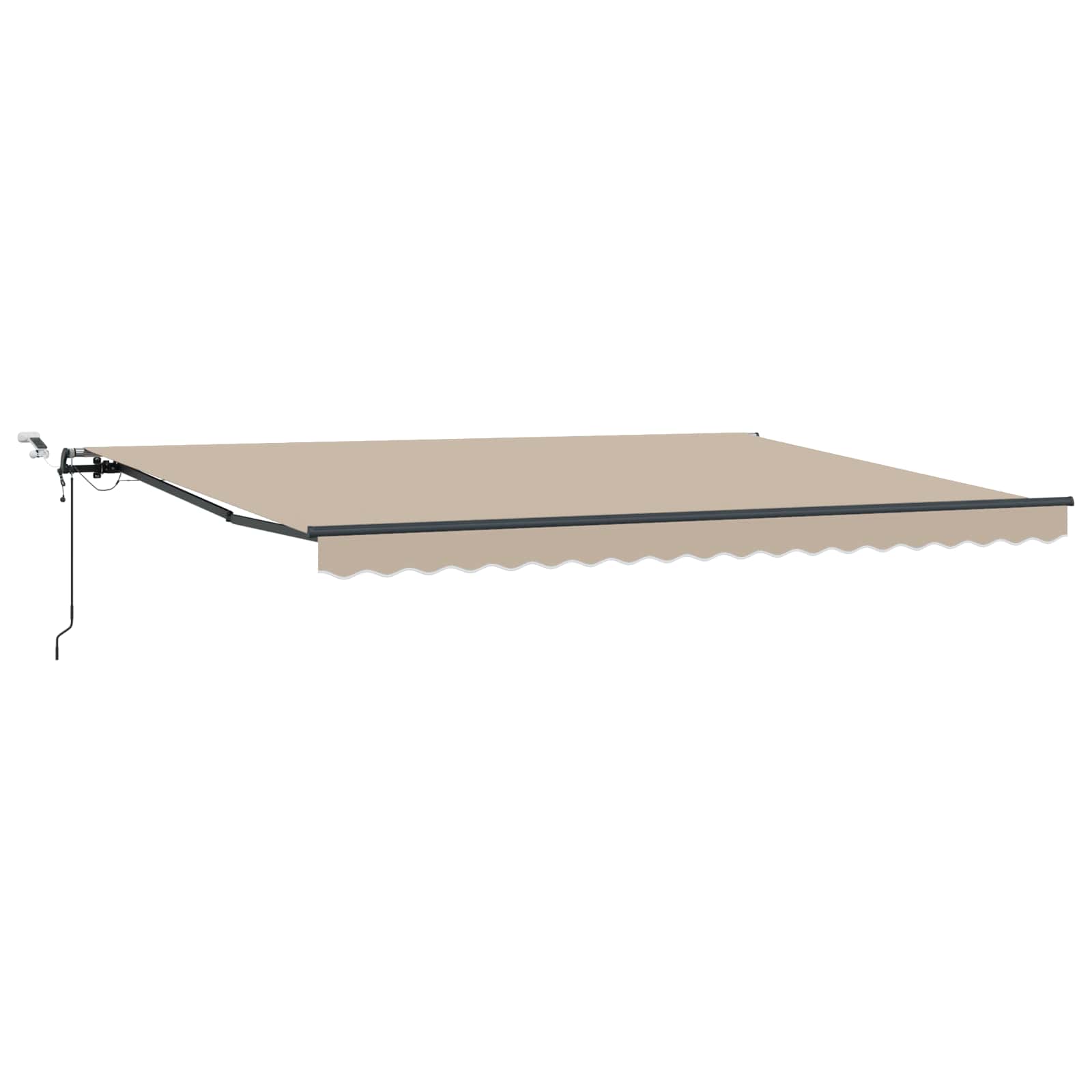 Toldo Retráctil Beige 450 X 350 Cm Poliéster_0