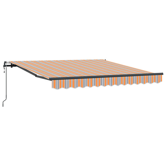 Toldo Retráctil Multicolor 300 X 250 Cm Tela Y Aluminio_0