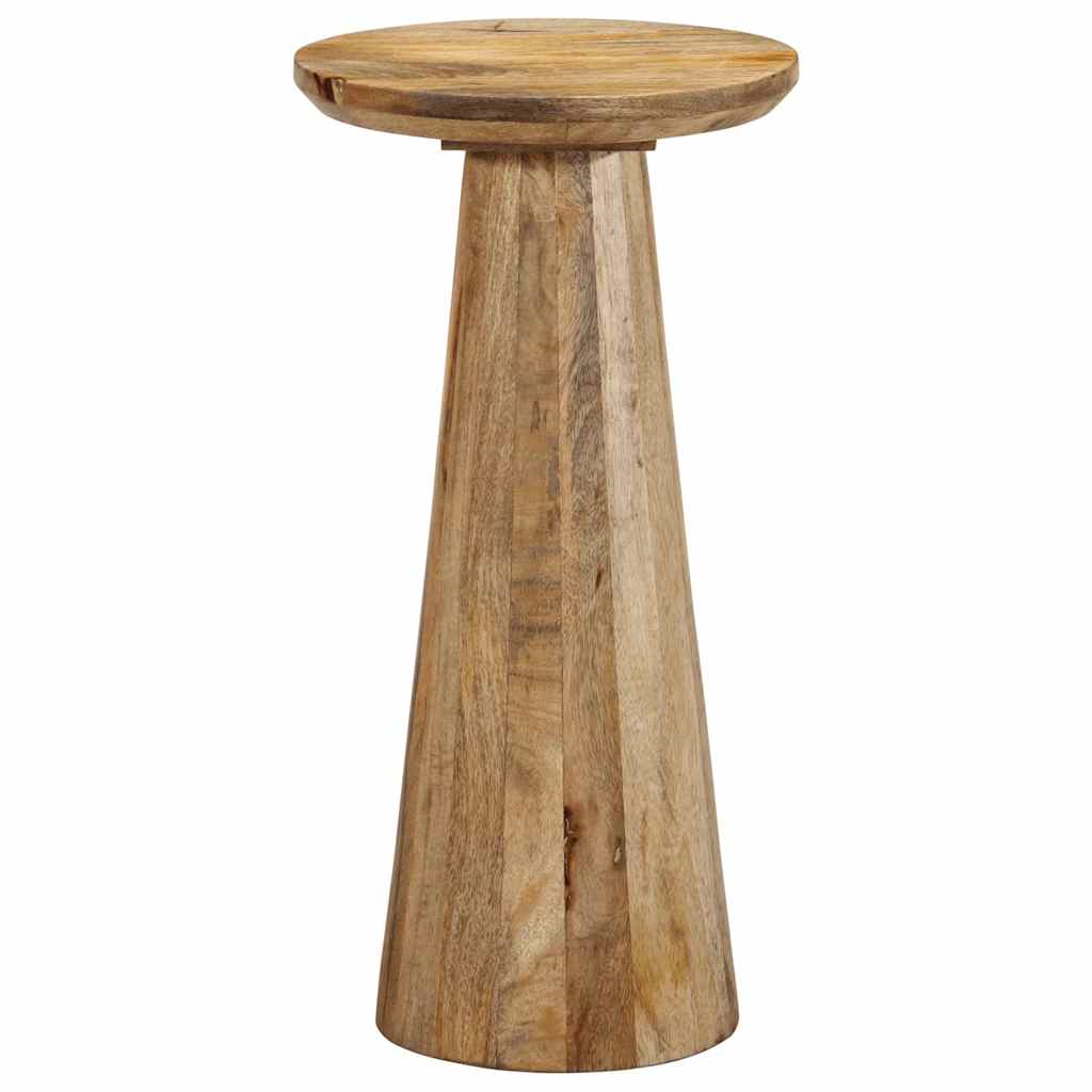 Mesa Auxiliar Madera Maciza De Mango Ø30x60 Cm_0