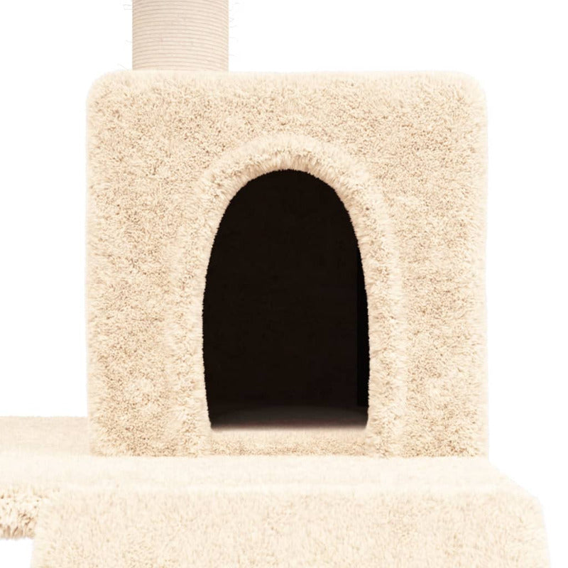 Vidaxl Rascador Para Gatos Con Postes De Sisal Color Crema 82 Cm_5