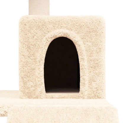 Vidaxl Rascador Para Gatos Con Postes De Sisal Color Crema 82 Cm_5