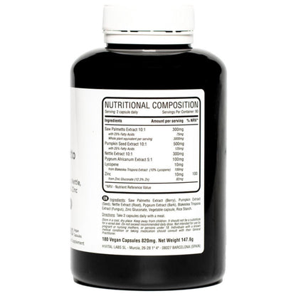 Saw palmetto 3000 mg 180 cápsulas veganas Hivital