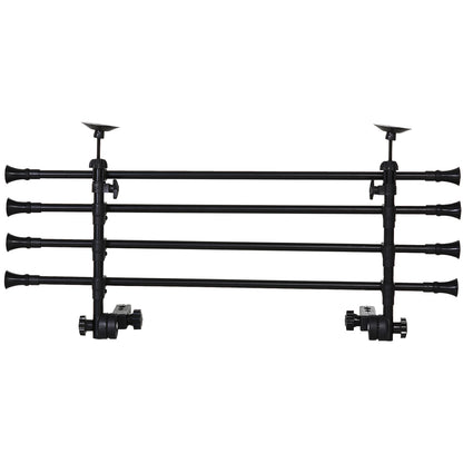 Pawhut Reja Seguridad Coche Para Perros Ajustable En Ancho Altura 85-140x30-50cm_0