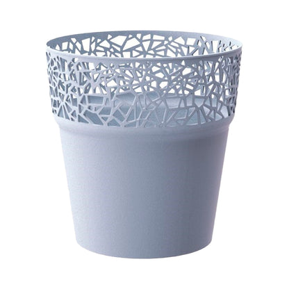 Maceta De Plastico Tree En Color Gris Hielo 14,5 (largo) X 14,5 (ancho) X 14,8 (alto) Cm_0