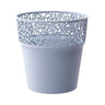 Maceta De Plastico Tree En Color Gris Hielo 17,5 (largo) X 17,5 (ancho) X 17,9 (alto) Cm