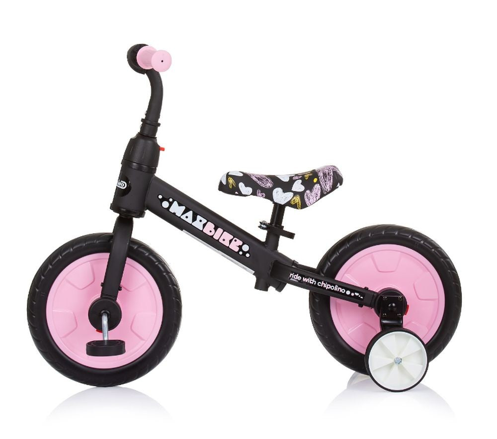Bicicleta Infantil Con Pedales Y Ruedines Max Bike Pink_1
