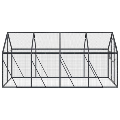Vidaxl Pajarera De Aluminio Gris Antracita 1,79x4x1,85 M_3