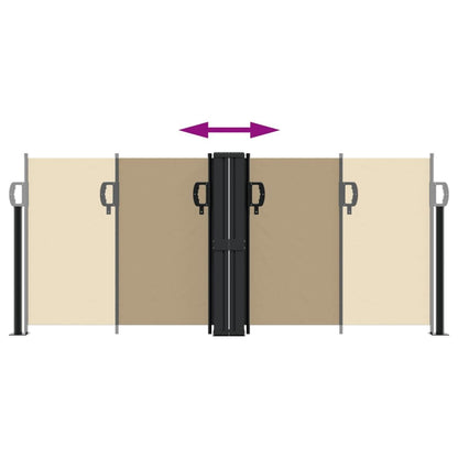 Vidaxl Toldo Lateral Retráctil Beige 100x600 Cm_4