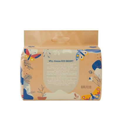 ECOBOOM- Pañal Ecológico de BAMBÚ Eco Boom. 70% Biodegradable, Hipoalergénico (TALLA 3/M, 6-10 KG, PACK 8 BOLSAS, TOTAL 256 PAÑALES)
