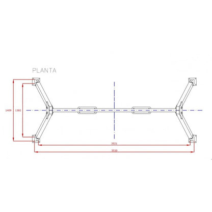 Columpio Doble De Madera Masgames Draco (asientos Planos) Superficie De Arena, Tierra O Cesped.