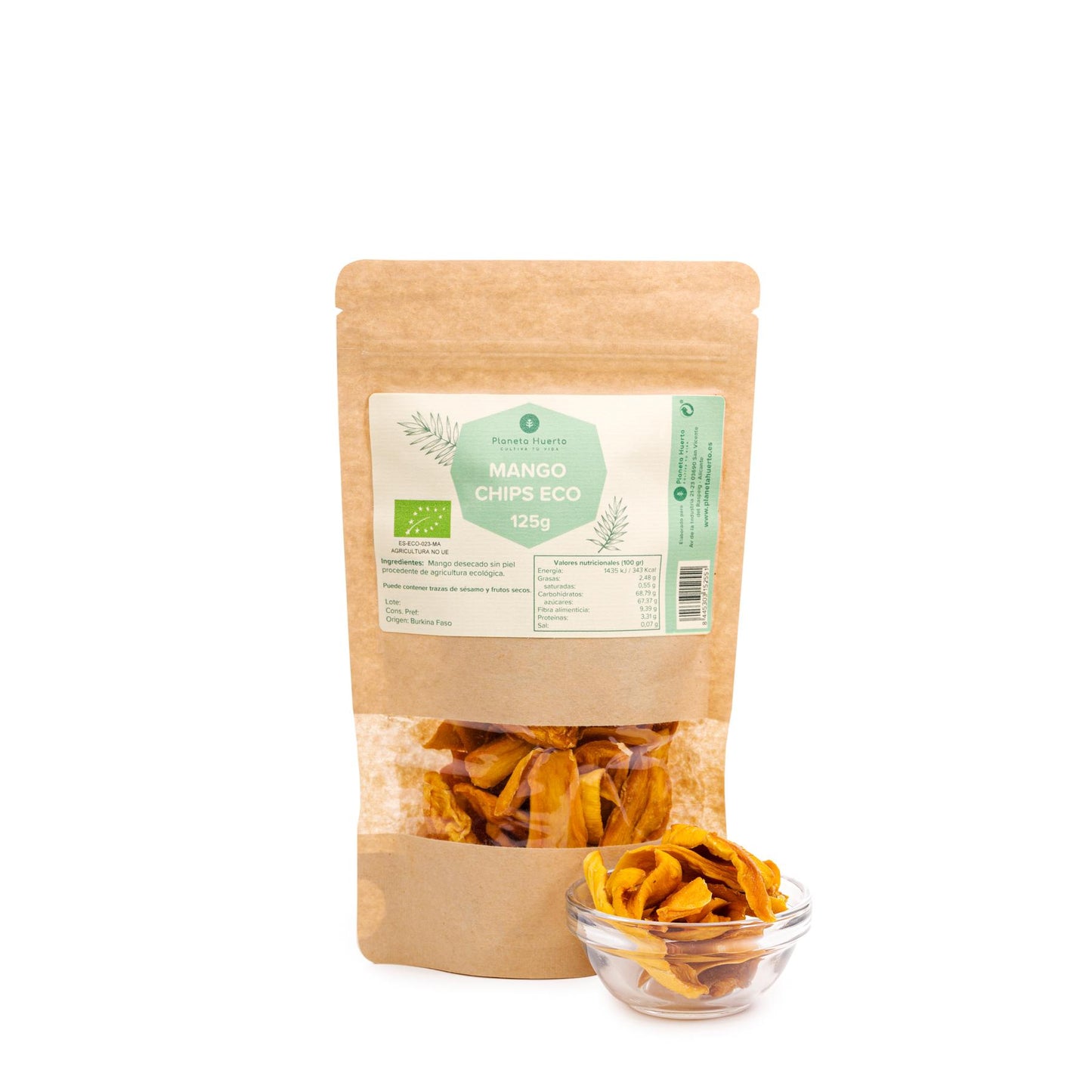 Mango chips desecado ECO Planeta Huerto 125 g