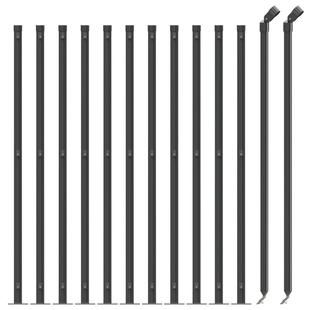 Cerca De Alambre Con Brida Gris Antracita 1x25 M / Vetonek_4