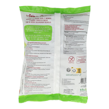 Mini Crackers de Trigo Sarraceno BIO sin gluten Le pain de fleurs 75 g