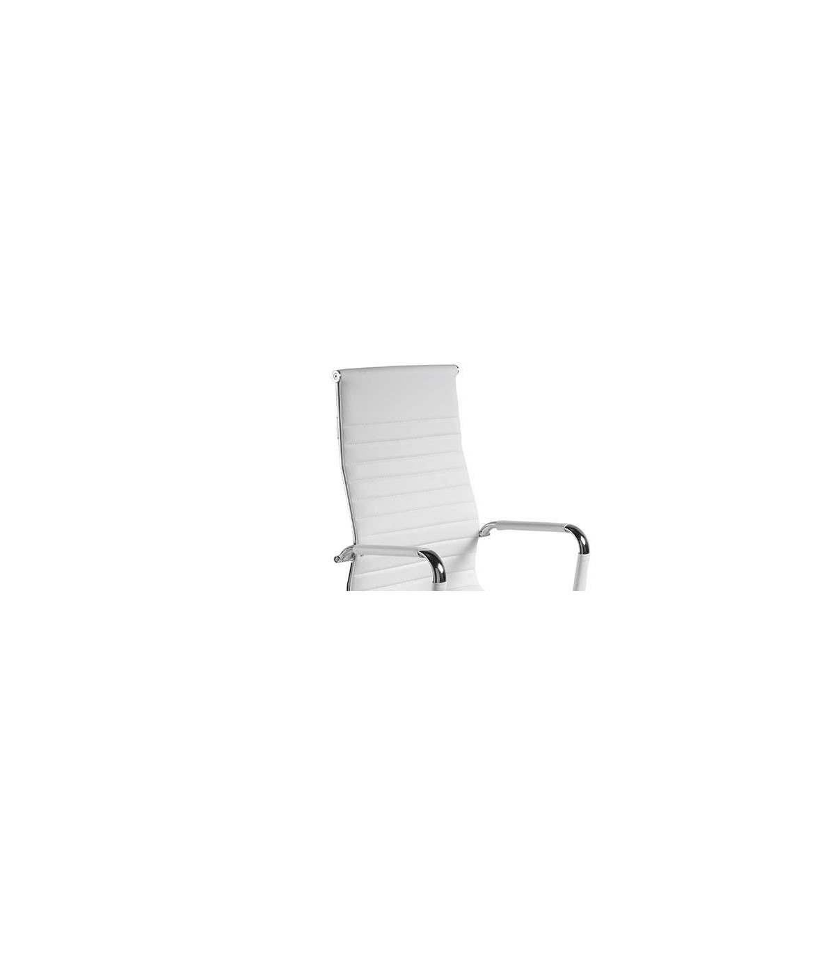 Silla Despacho Giratoria Elevable Acabado Blanco, 60 Cm(ancho) 108-115 Cm(altura) 66 Cm(fo_1