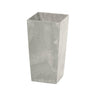 Maceta Urbi Square Beton Effect 7,2l., Con Depósito, Dimensiones (mm) 170x170x325, Color Hormigón