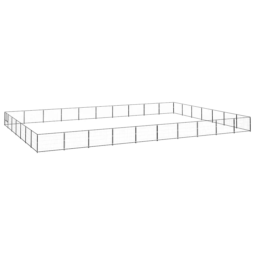 Perrera Acero 70 M² Negra_1