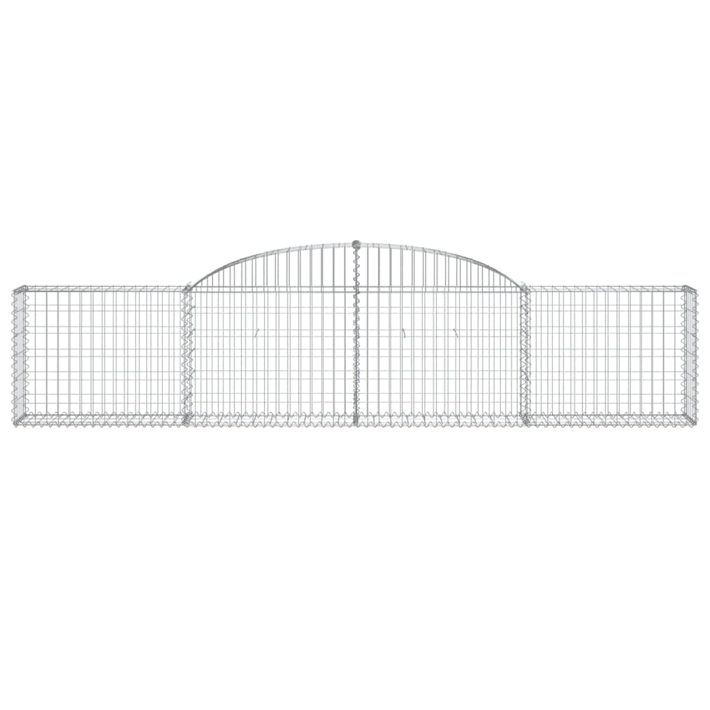 Cestas De Gaviones 30 Uds Forma De Arco Hierro 300x30x60/80 Cm_3
