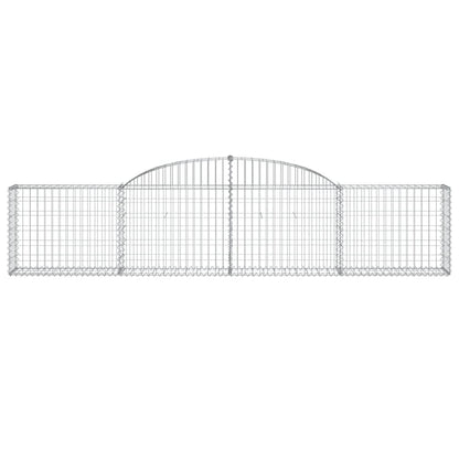 Cestas De Gaviones 12 Uds Forma De Arco Hierro 300x30x60/80 Cm_3