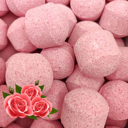 Pack 25 Bombitas Efervescentes. Alivian Pies Cansados, Refrescan E Hidratan - Pedicuras Y Manicuras - Aroma Rosas_2
