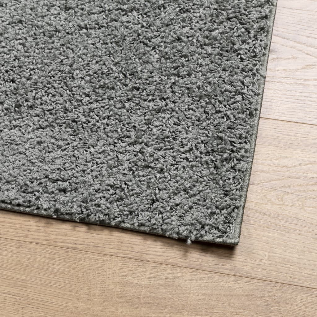 Vidaxl Alfombra Peluda De Pelo Largo Moderna Pamplona Verde 60x110 Cm_3
