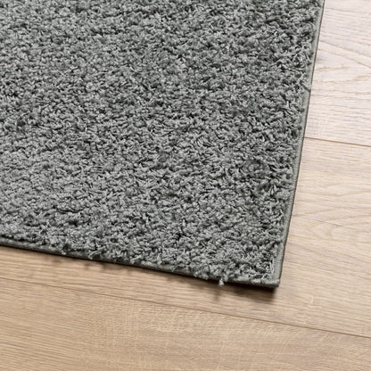 Vidaxl Alfombra Peluda De Pelo Largo Moderna Pamplona Verde 60x110 Cm_3