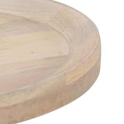 Mesa Auxiliar De Madera Maciza De Mango Ø50x55 Cm_1