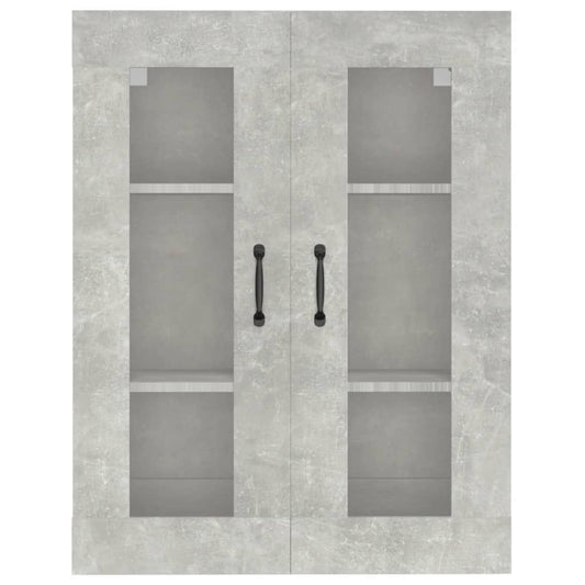 Armario Colgante De Pared Gris Hormigón 69,5x34x90 Cm / Vetonek_0