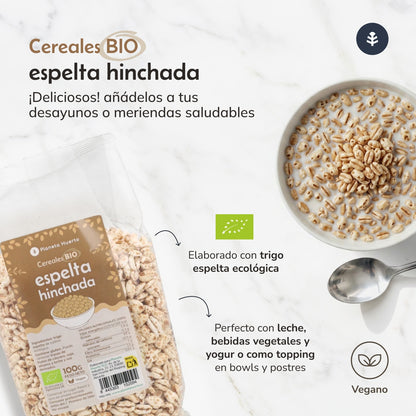 Trigo espelta hinchada ECO Planeta Huerto 100 g