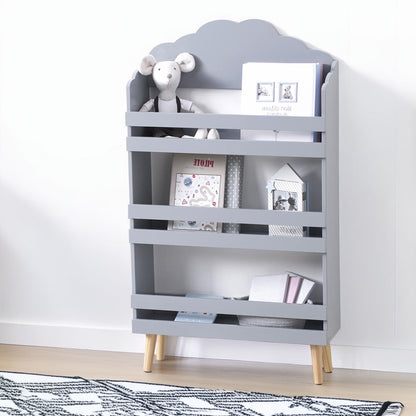Wellhome Librería Infantil 3 Estantes Gris