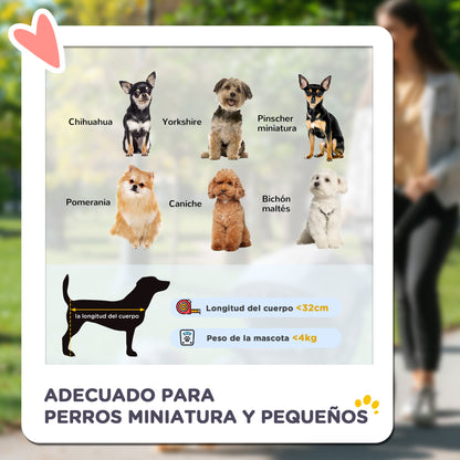 Pawhut Cochecito Para Perros Plegable Con Ruedas Universales 67x45x96 Cm Rojo_3