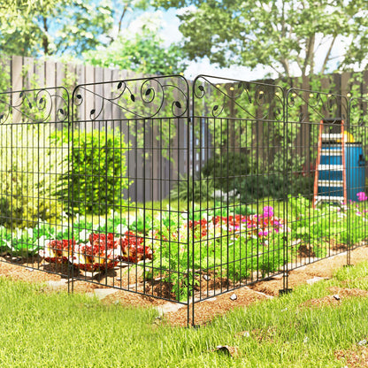 Outsunny Vallas De Jardín Exterior De 4 Paneles 88x110 Cm Con Ángulo Ajustable_3