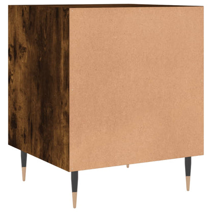 Mesita De Noche Madera De Ingeniería Roble Ahumado 40x40x50 Cm_4