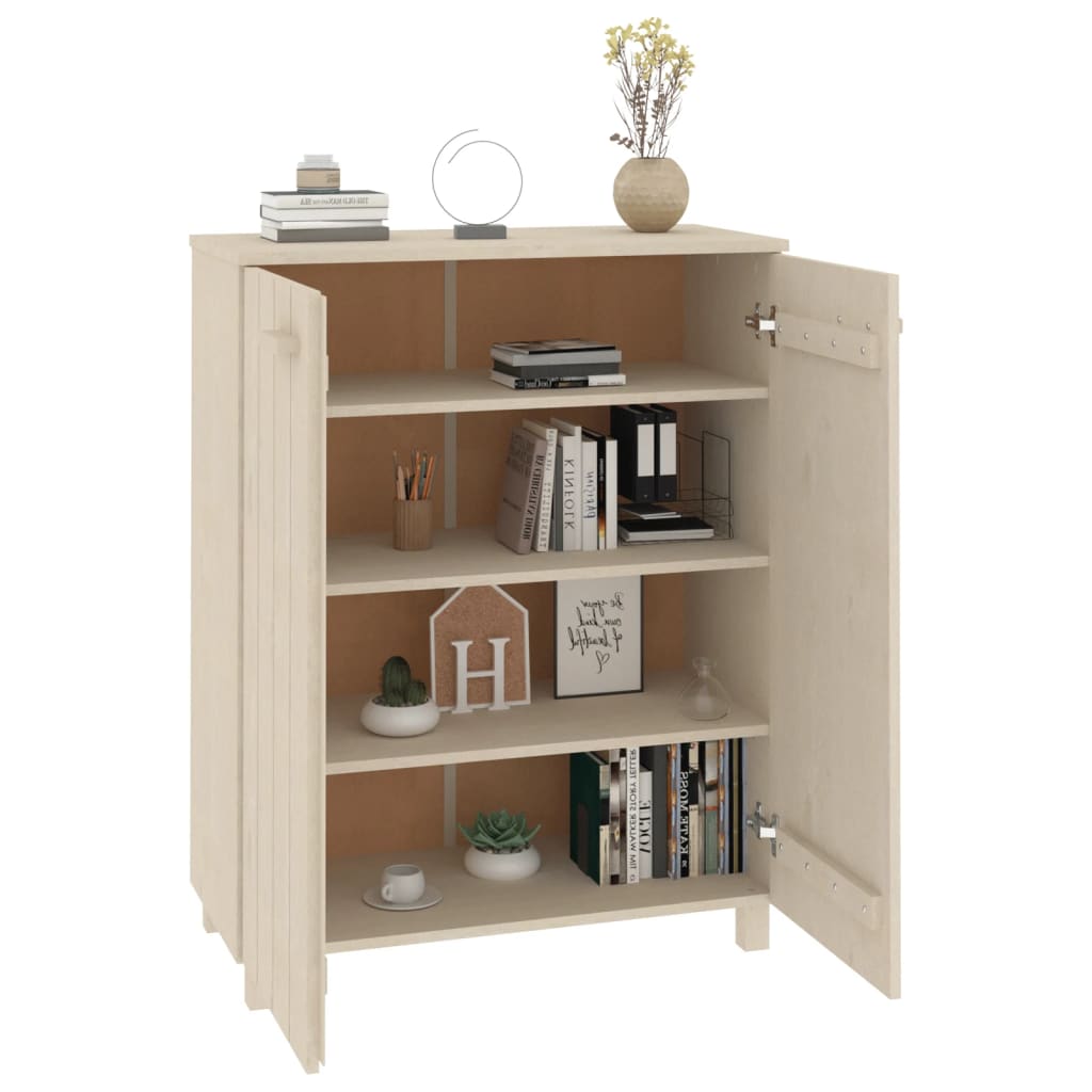 Zapatero Hamar Madera Pino Maciza Marrón Miel 85x40x108 Cm / Vetonek_4