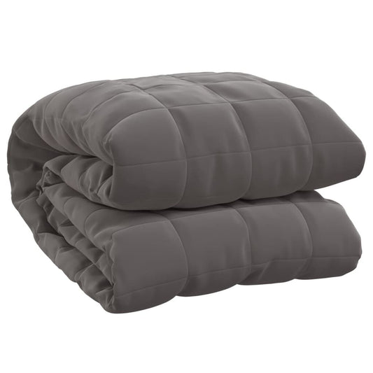 Vidaxl Manta Con Peso Tela Gris 152x203 Cm 7 Kg_0