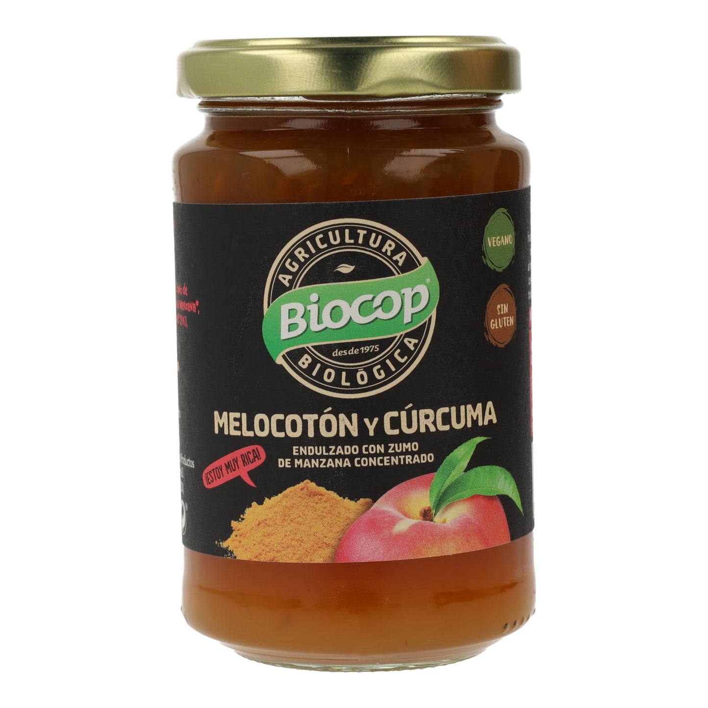 Compota melocotón y cúrcuma Biocop 265 g