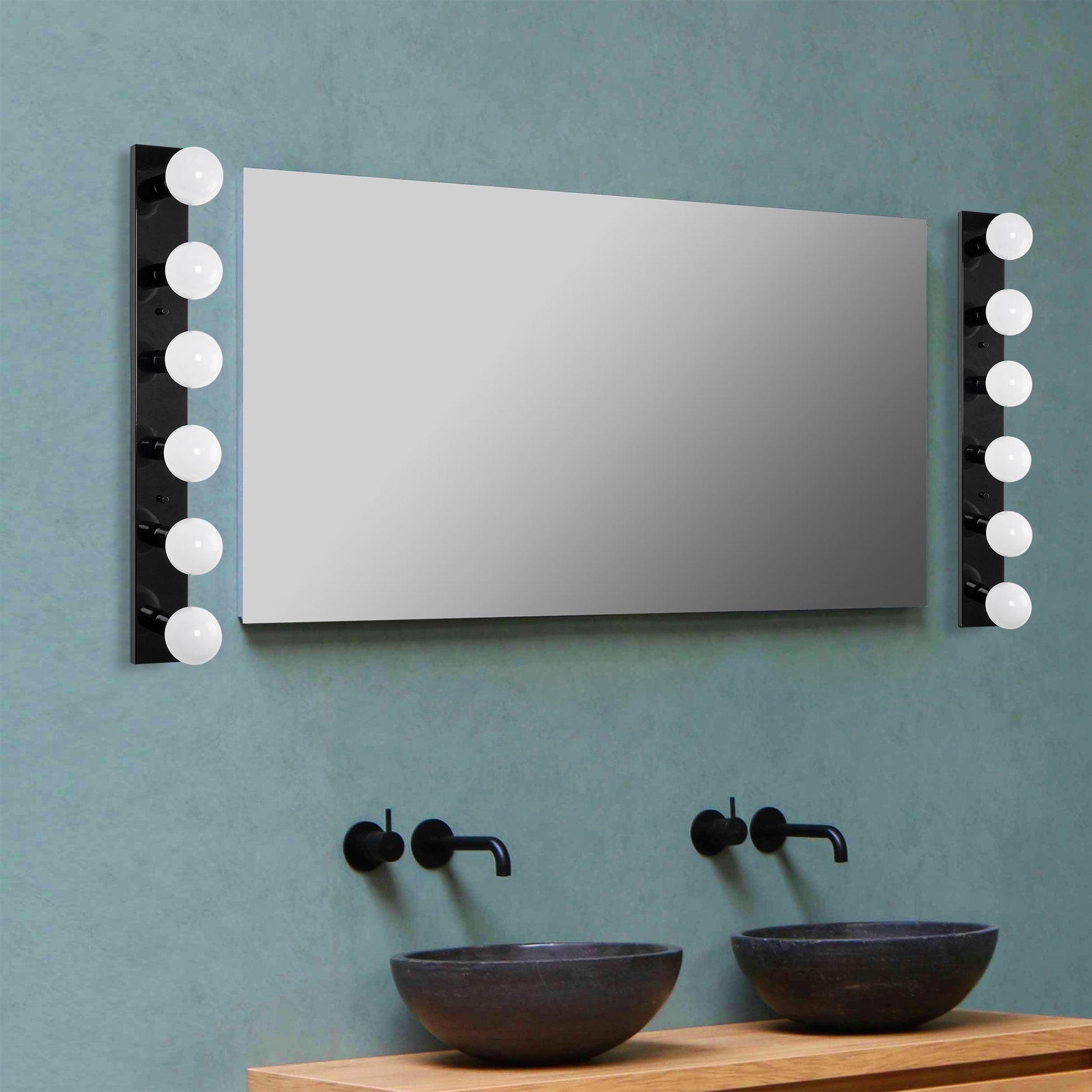 Aplique De Pared, Metal , Negro, 10x10x91, Casquillo 6 X E27 Max 40 W_4