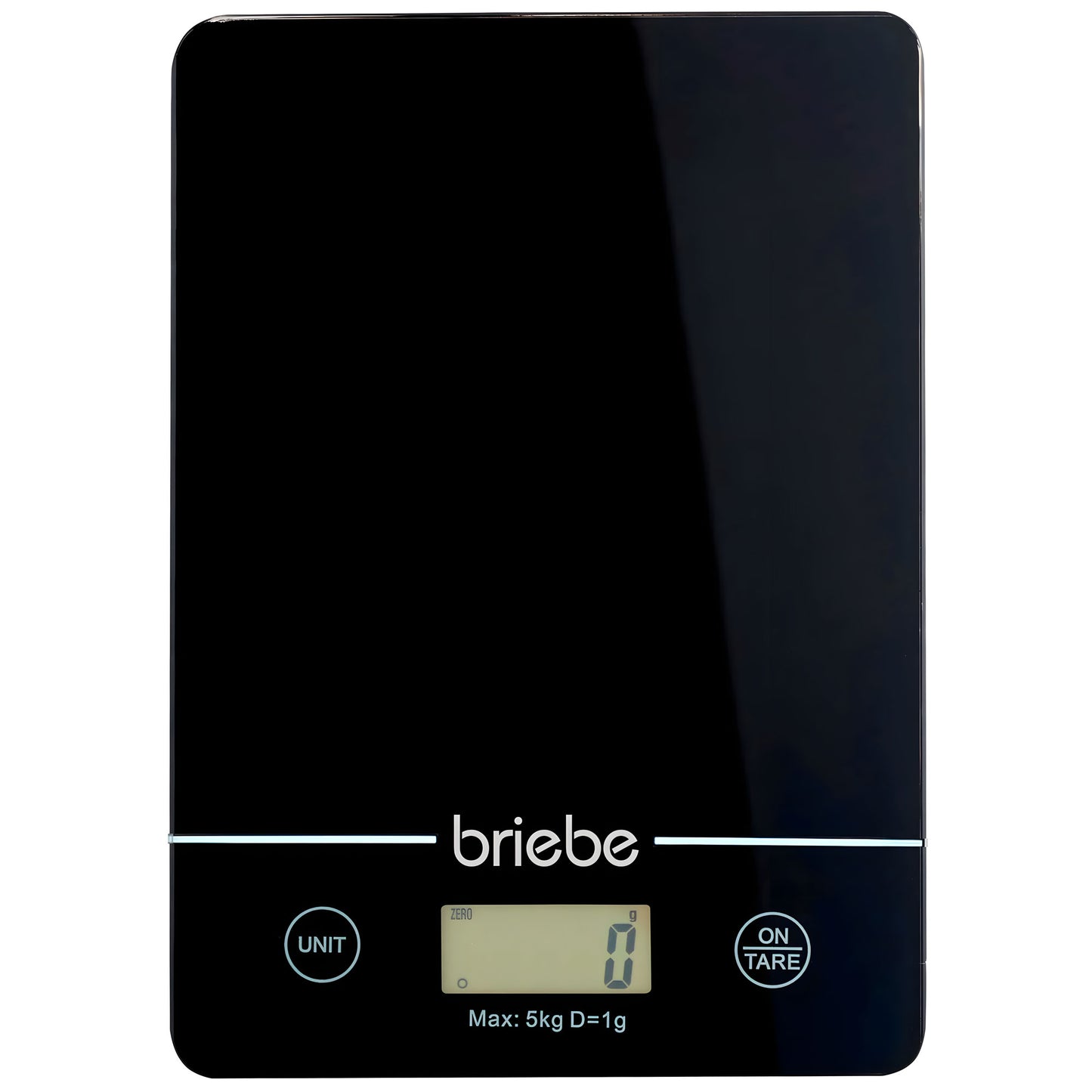 Báscula Cocina Digital Balanza Alta Precisión, Peso Comida Hasta 5kg Graduación 1g Función Tara, Briebe, Kw1163, Negro_0