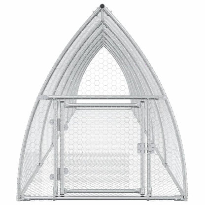 Vidaxl Conejera Acero Galvanizado Plateado 600x105x120 Cm_3