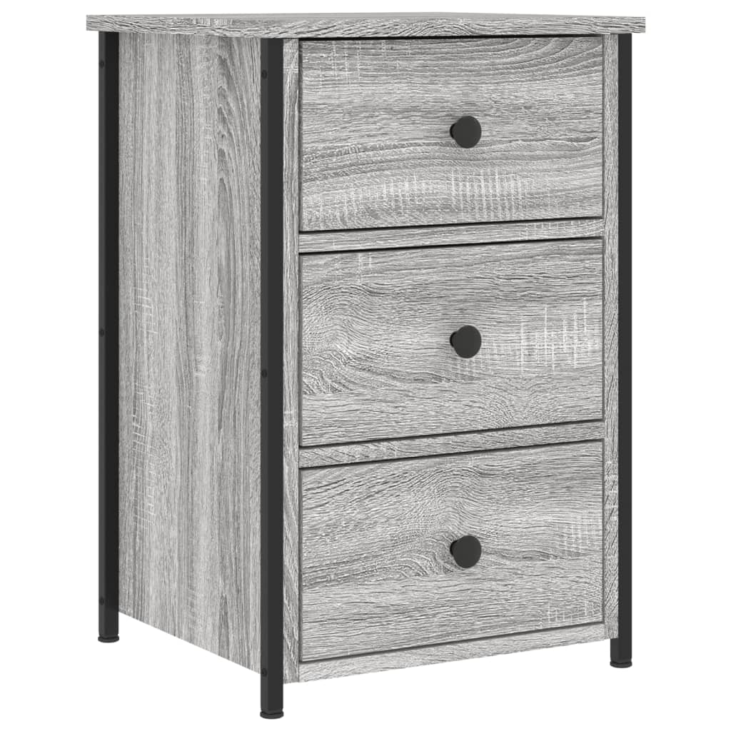 Mesitas Noche 2 Uds Madera Ingeniería Gris Sonoma 40x36x60 Cm_3