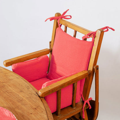 Cojín Para Trona De Algodón Orgánico Fresa_3