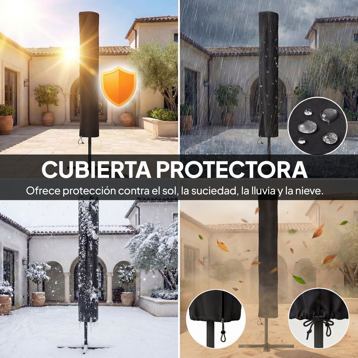 Outsunny Sombrilla Terraza Exterior_4