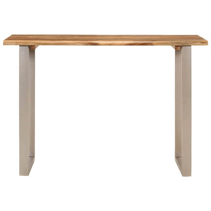 Mesa De Comedor Madera Maciza De Acacia 110x50x76 Cm_2