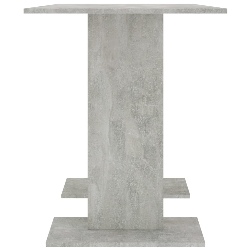 Mesa De Comedor De Madera Gris Hormigón 110x60x75 Cm_2