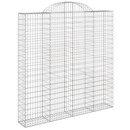 Cestas De Gaviones 3 Uds Forma De Arco Hierro 200x30x200/220 Cm_2