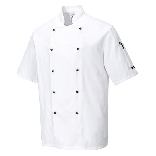 Chaqueta De Cocina Kent De Manga Corta / Xxl / Blanco_0
