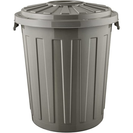 Cubo De Basura Eco / Papelera Polivalente Con Tapa Cerrable, Grande, Plástico Resistente (pp), 23 L, Mats, Gris_0