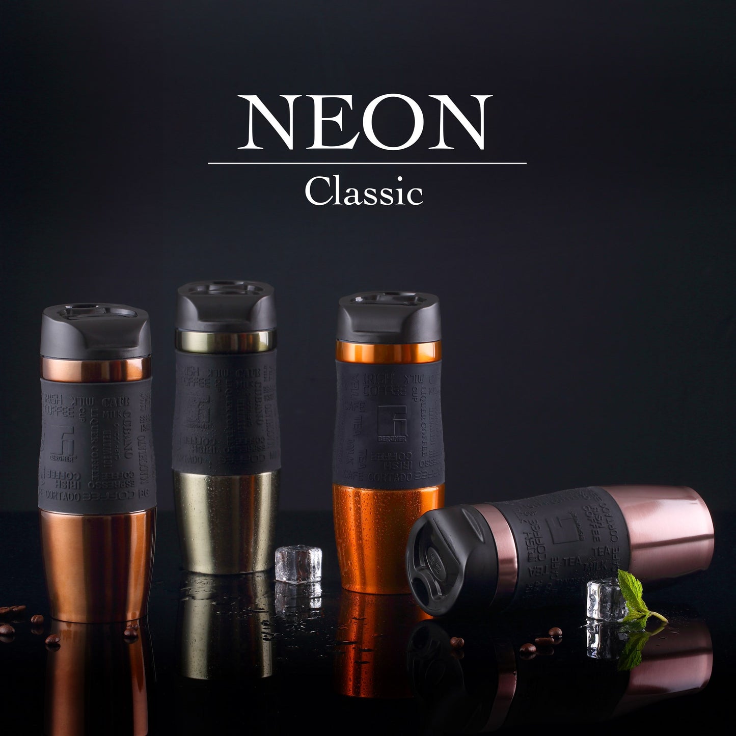 Termo Mug 400ml Acero Inoxidable Brown Neon Classic_4