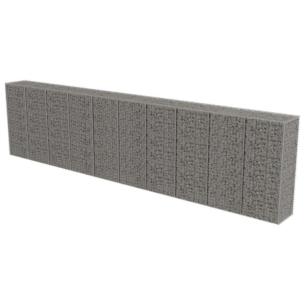 Muro De Gaviones Con Cubiertas Acero Galvanizado 600x50x150 Cm / Vetonek_3