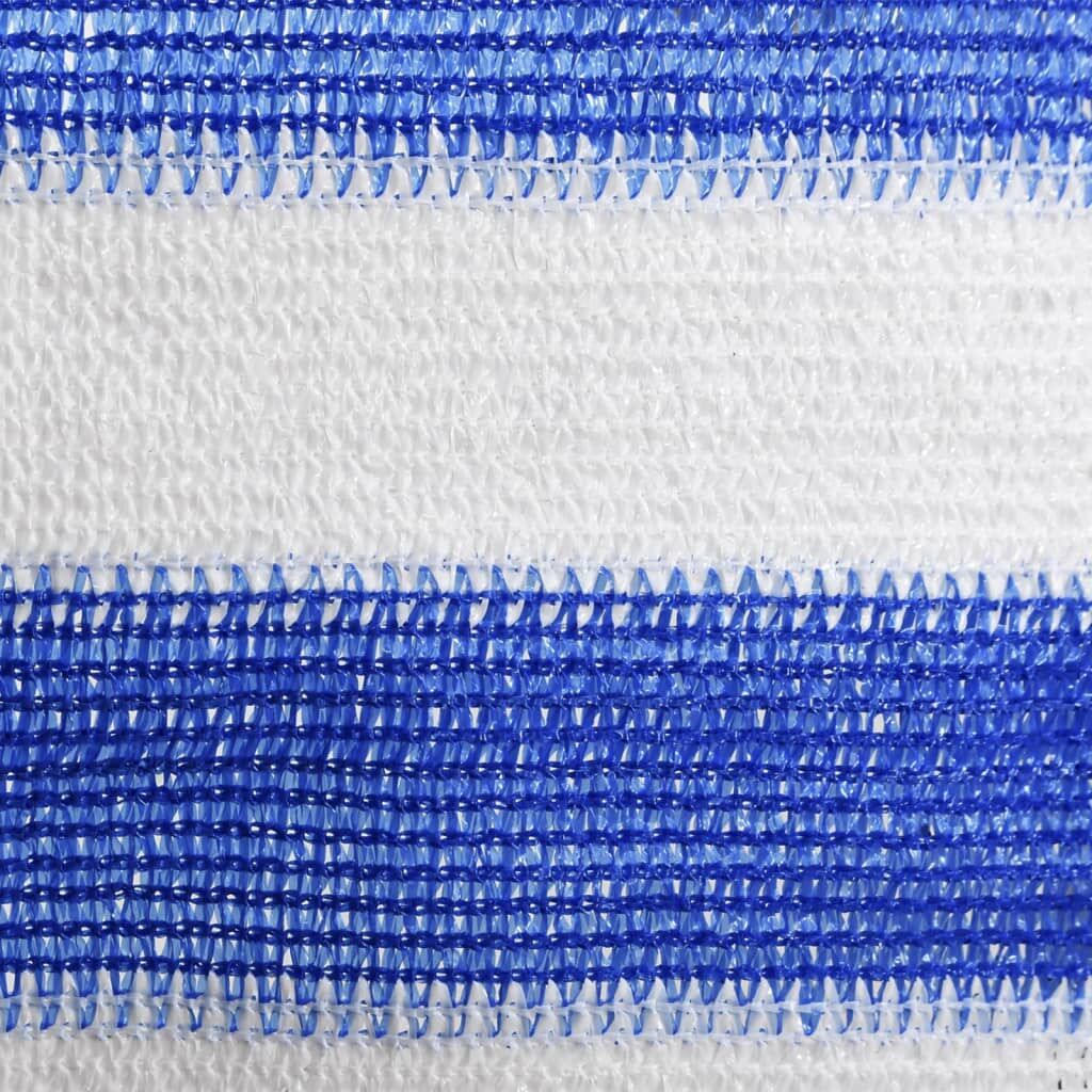 Vidaxl Toldo Para Balcón Hdpe Azul Y Blanco 120x500 Cm_1