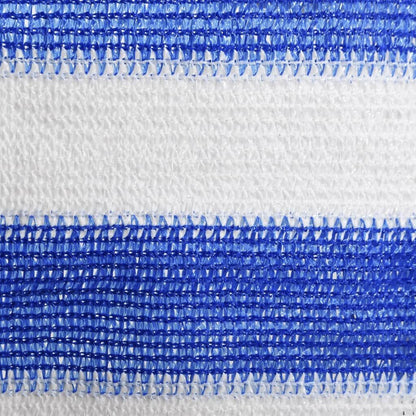 Vidaxl Toldo Para Balcón Hdpe Azul Y Blanco 120x500 Cm_1